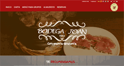 Desktop Screenshot of bodegajoan.com